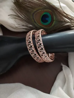 Unique Design Rose Gold Bangles