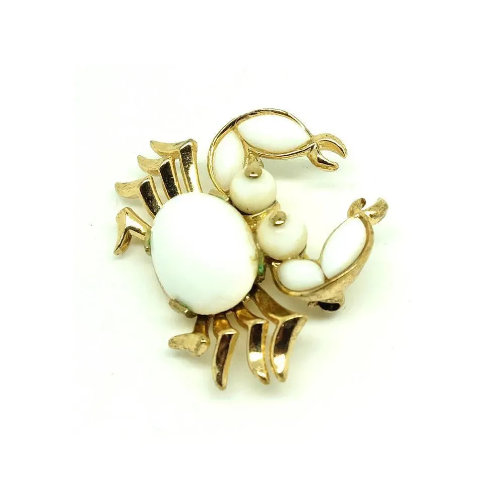 Vintage 1940's Trifari Crab Brooch