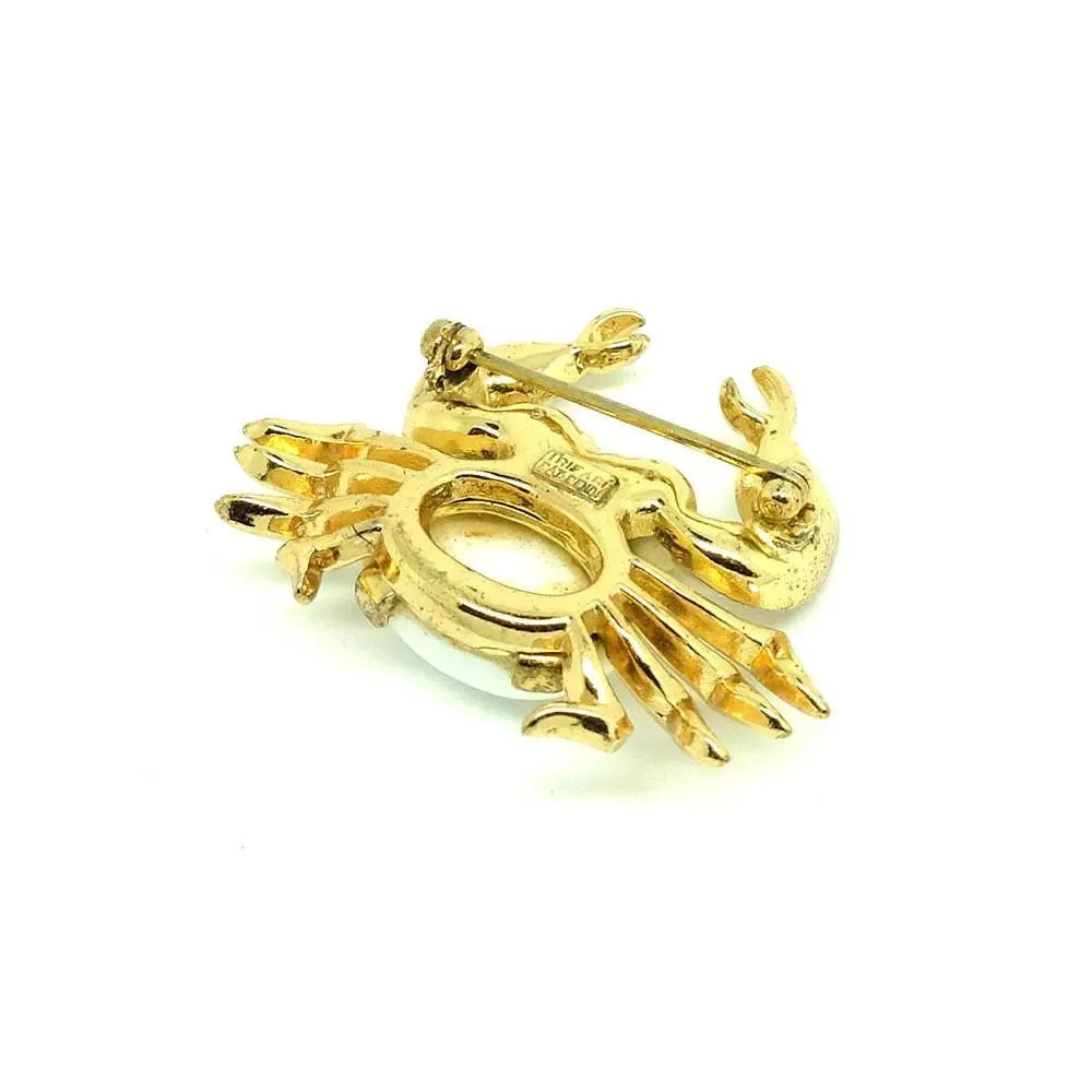 Vintage 1940's Trifari Crab Brooch