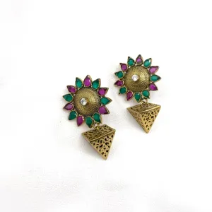 Vintage Exquisite Victorian Earring with Geometric design