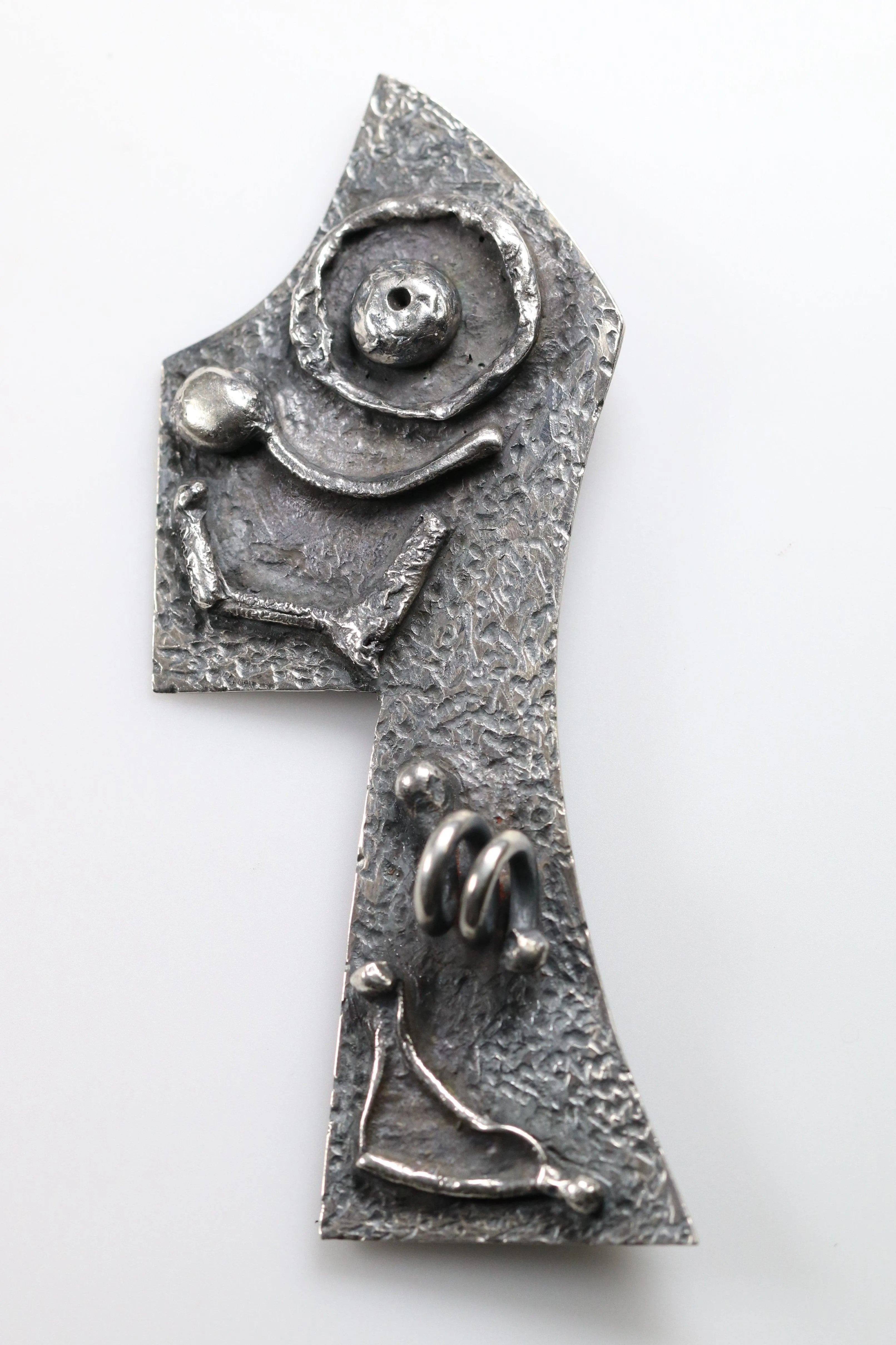 Vintage Handcrafted Silver Jewelry | James Parker Brutalist Brooch