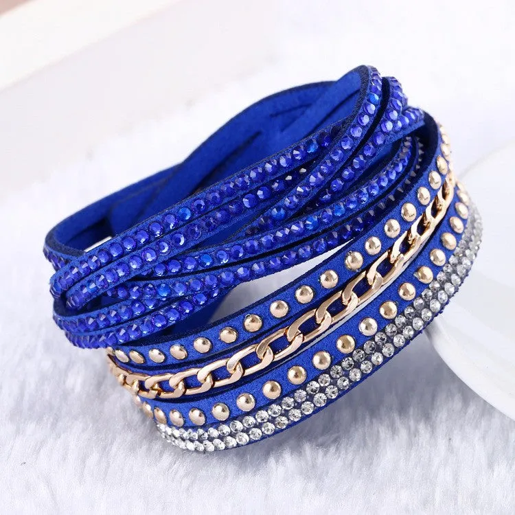 Vintage Unisex Multilayer Leather Bracelet Christmas Gift Charm Bracelets Vintage Jewelry For Women Pulsera