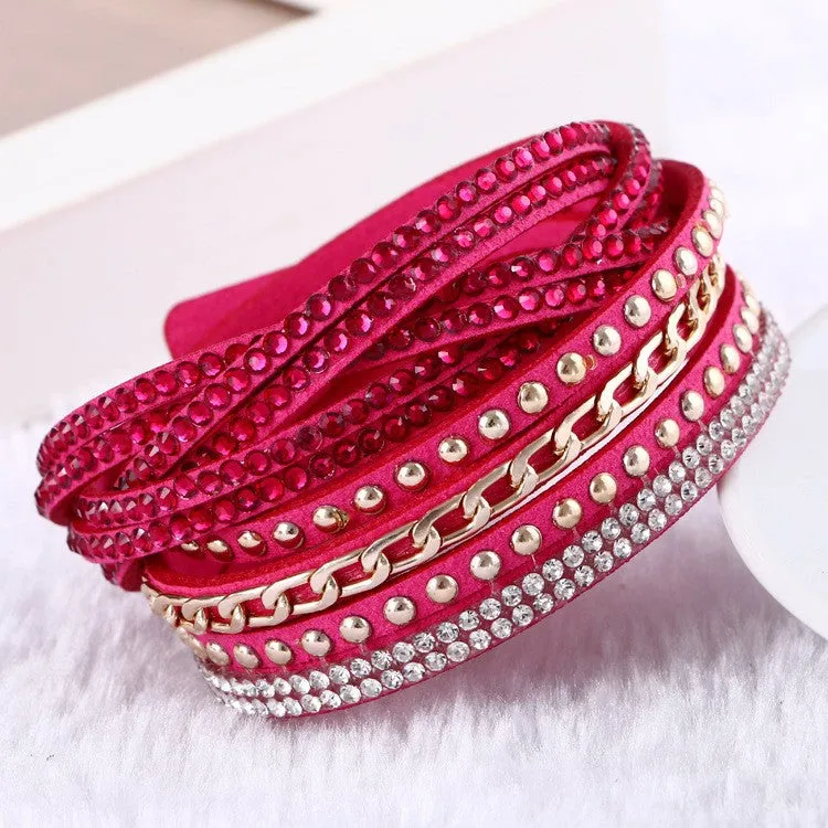 Vintage Unisex Multilayer Leather Bracelet Christmas Gift Charm Bracelets Vintage Jewelry For Women Pulsera