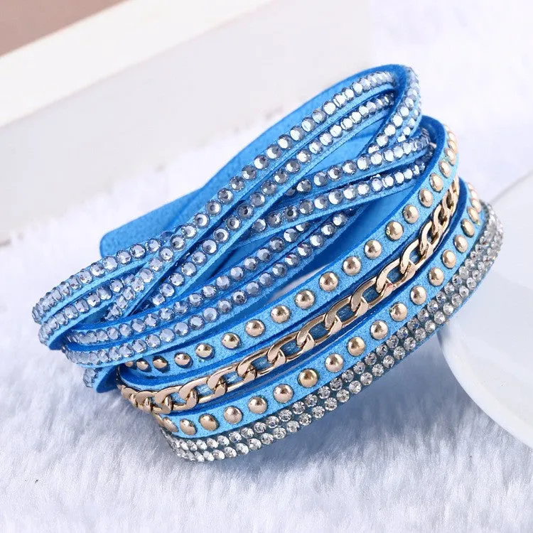 Vintage Unisex Multilayer Leather Bracelet Christmas Gift Charm Bracelets Vintage Jewelry For Women Pulsera