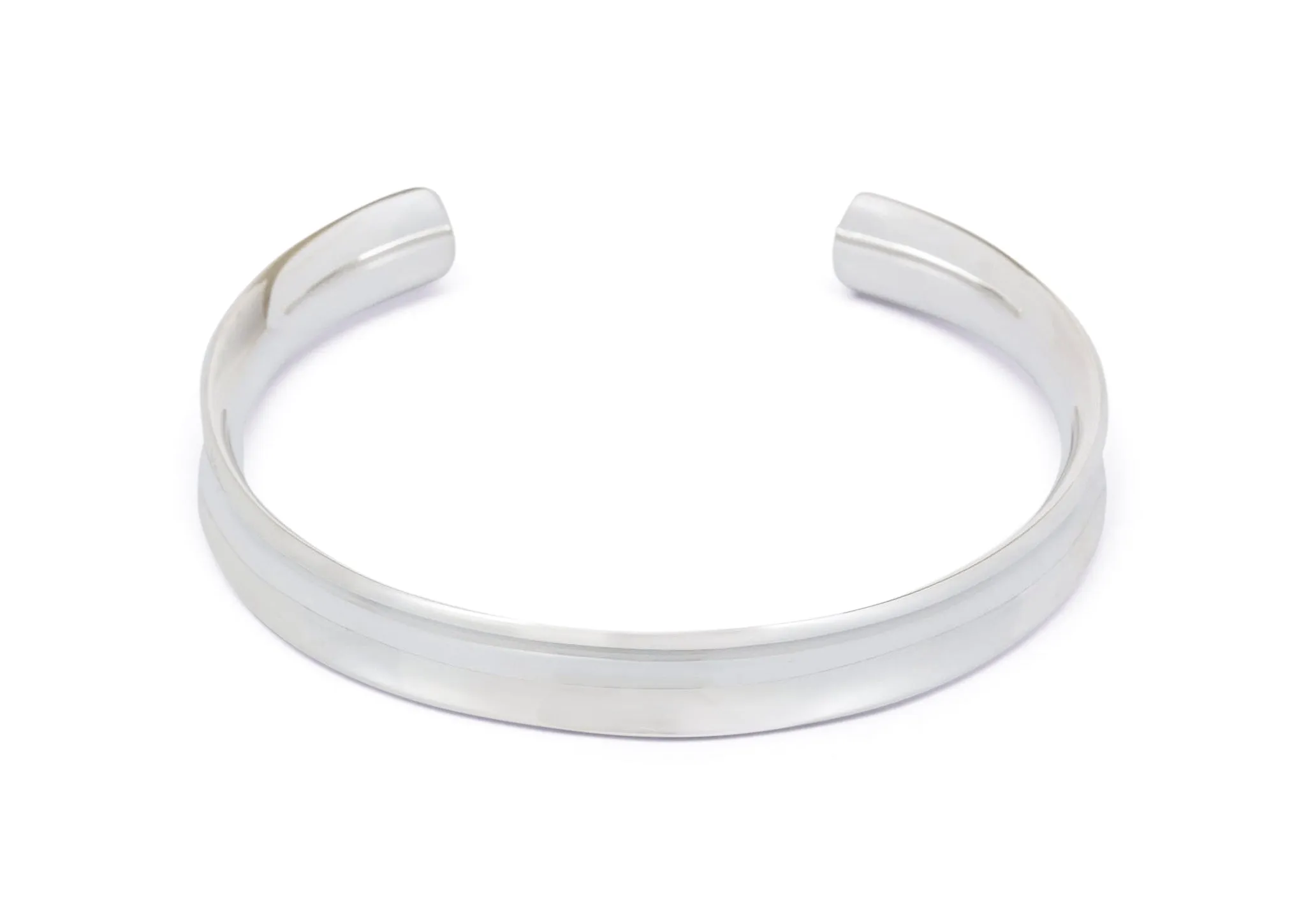 Wide Concave Cuff Bangle