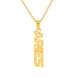 Zodiac Name Necklace - Aries